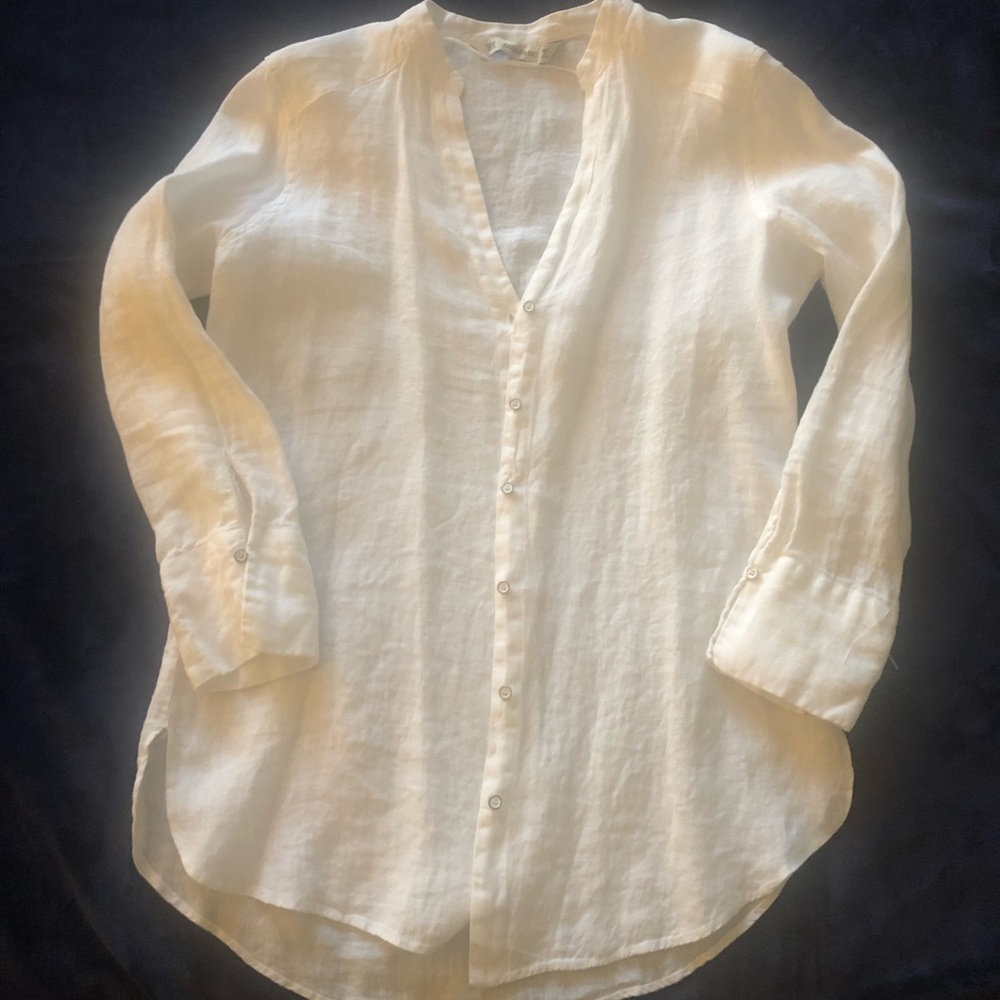 Zara Basic long sleeved white shirt